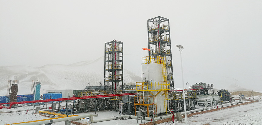 Небольшая модульная установка для сжижения природного газа